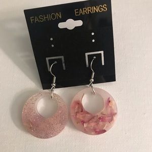 Homemade resin earrings